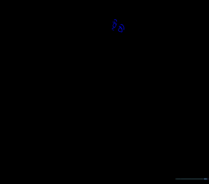 Facial features including eyes, nose, and eyebrows added to the face.