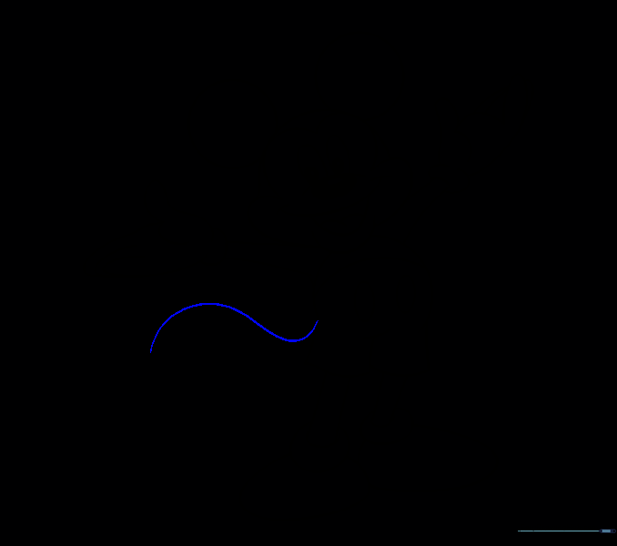 A long, wavy tail added to the back of Mickey's body.