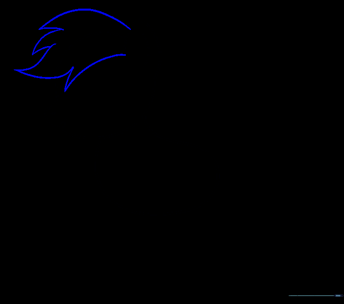 Drawing the spiky front section of Rainbow Dash's mane.
