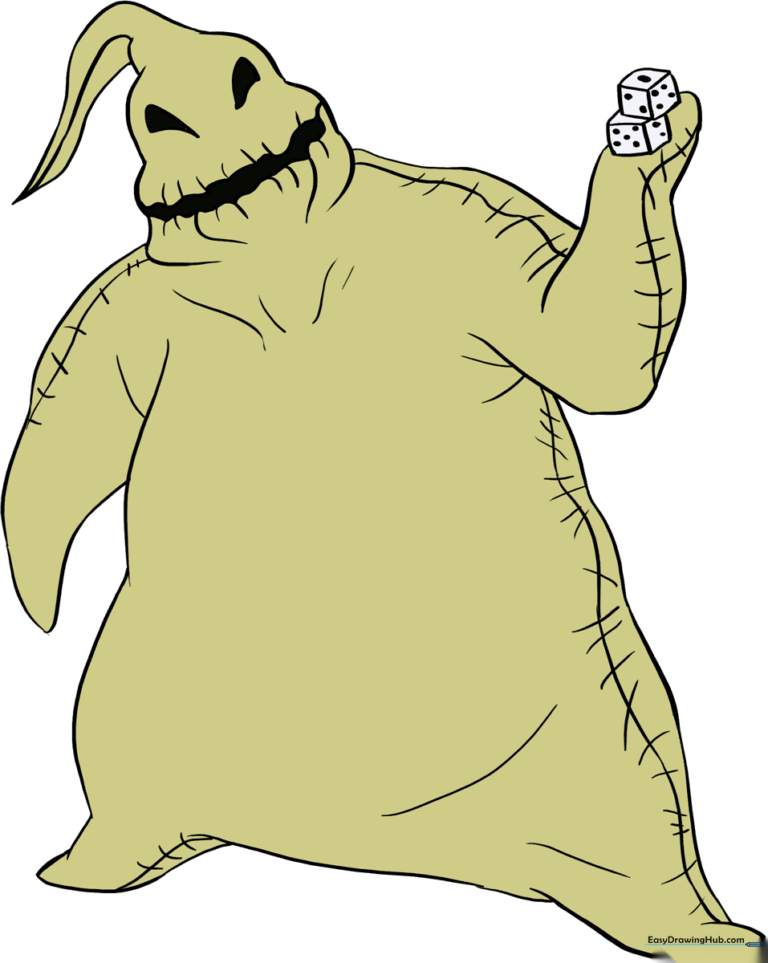 High-quality illustration of Oogie Boogie from The Nightmare Before Christmas, ready for coloring.
