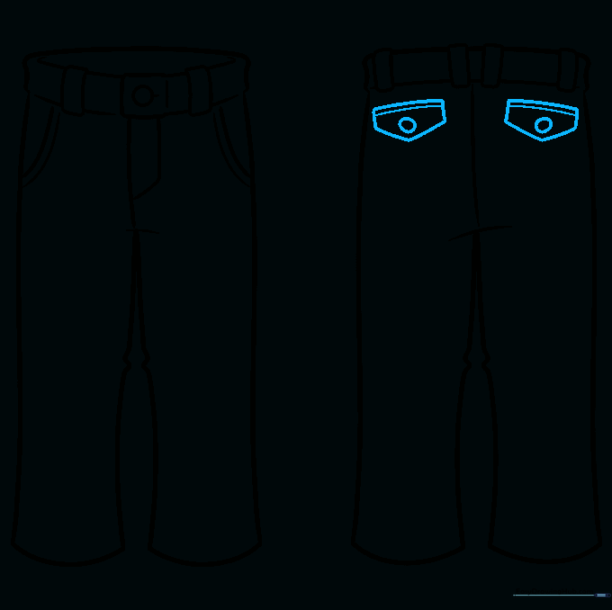 Adding back pockets with button details