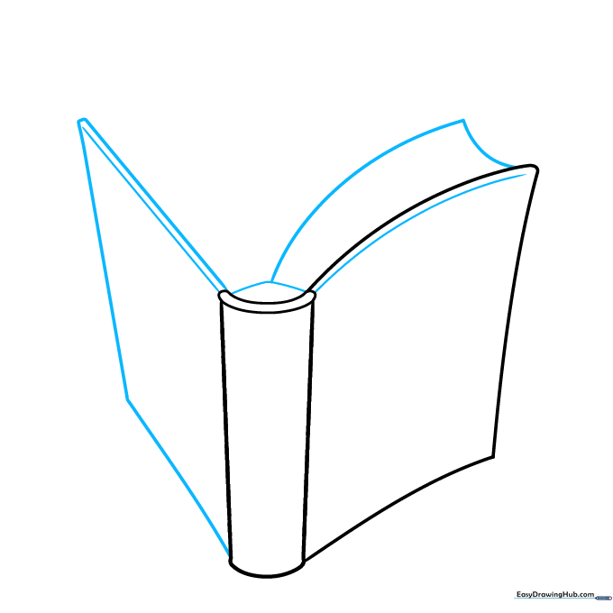 Adding front and back covers extending from the central spine.