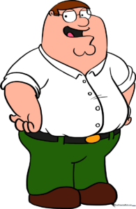 Colorful, high-quality illustration of Peter Griffin from Family Guy, showcasing the final result of the drawing tutorial.