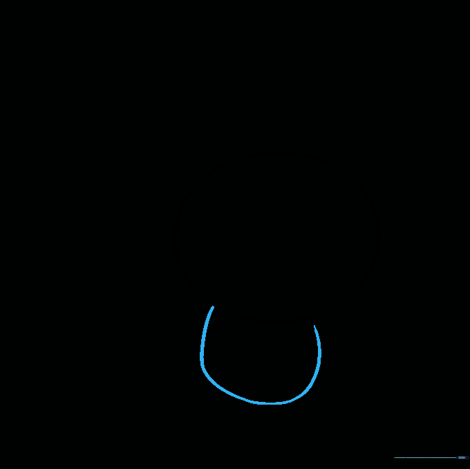 Pichu's body outline added as a curved shape attached to the head circle.