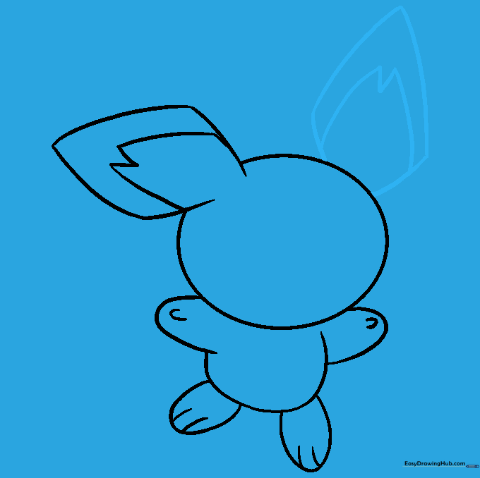 Second ear added to the head, completing the pair of iconic Pichu ears.
