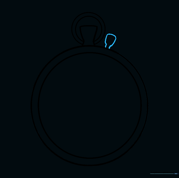 A small, detailed knob added to the side of the watch crown.