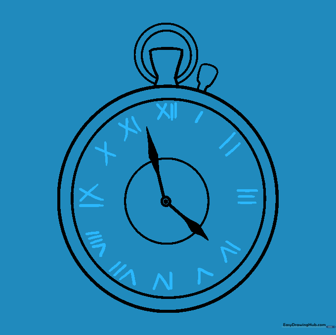 Roman numerals I through XII neatly arranged around the watch face.