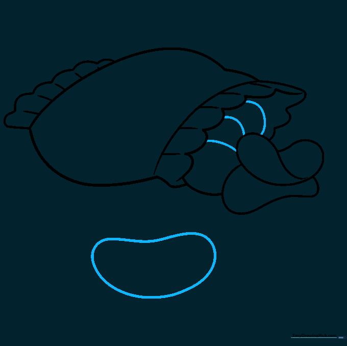 Filling the bag with multiple overlapping chip shapes.