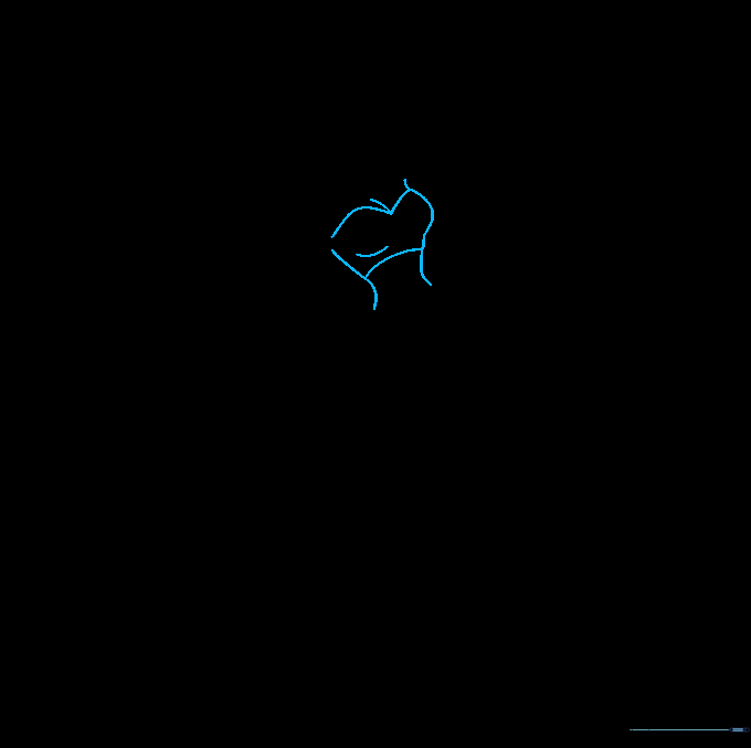 Sketch showing the torso and waistline of Princess Jasmine's outfit.
