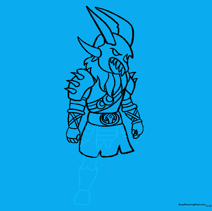 Adding leg armor and the first leg structure to the Ragnarok character.