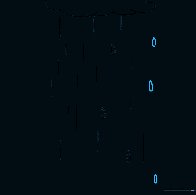 Adding more scattered teardrop shapes to the drawing for a natural look.