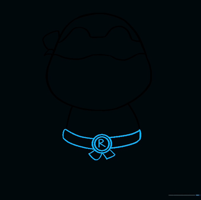 Raphael's torso with the signature belt and 'R' buckle added.
