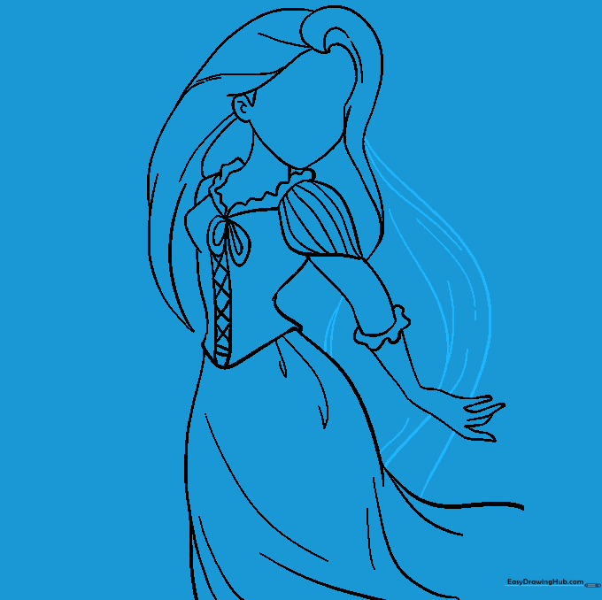 Adding more length and texture to Rapunzel's iconic long hair.