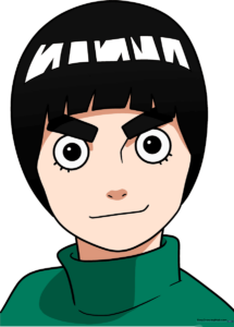 Final colored illustration of Rock Lee, the determined ninja from Naruto.