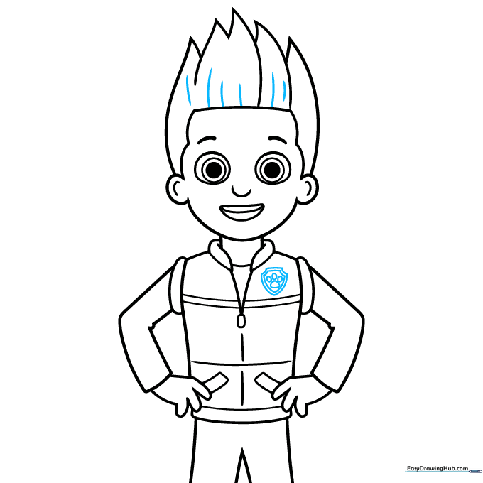 Adding the final hair texture and the PAW Patrol logo to the vest.