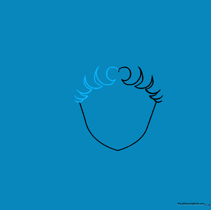 Adding more strands to Sailor Moon's bangs to frame the face.