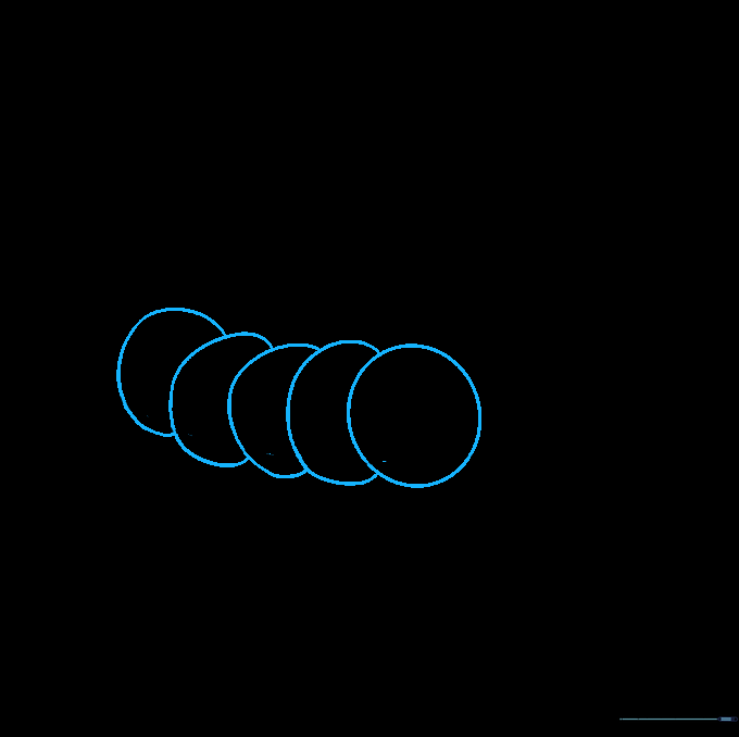 Several overlapping circular shapes representing sliced cucumbers inside the bowl.