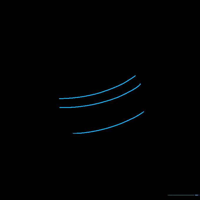 The completed line drawing of Saturn with full atmospheric bands.