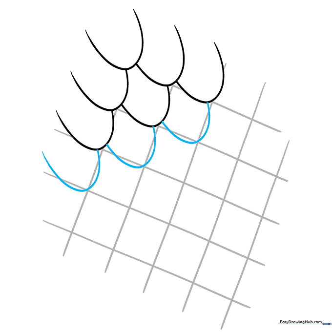 Continuing the repetitive U-shape pattern to cover more of the drawing area.