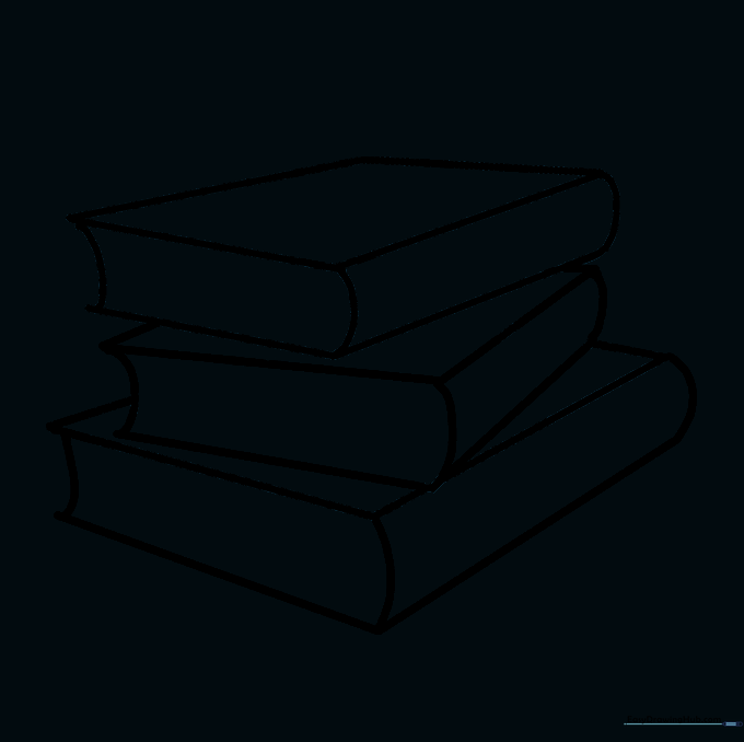 Erasing guide lines from the third book to finalize its shape.