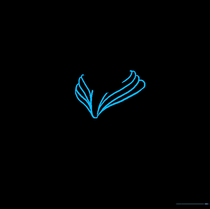 Drawing the neck collar and fabric folds using an inverted triangle shape.