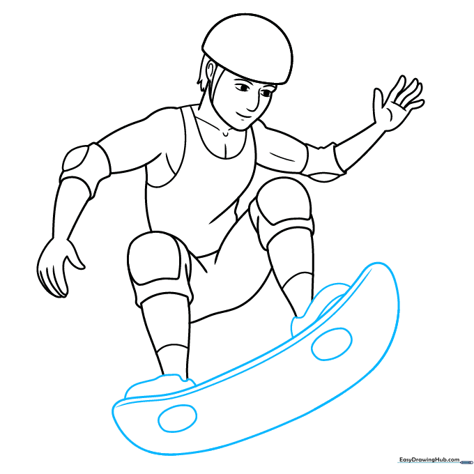 Adding the skateboard deck, wheels, and shoes to the character.