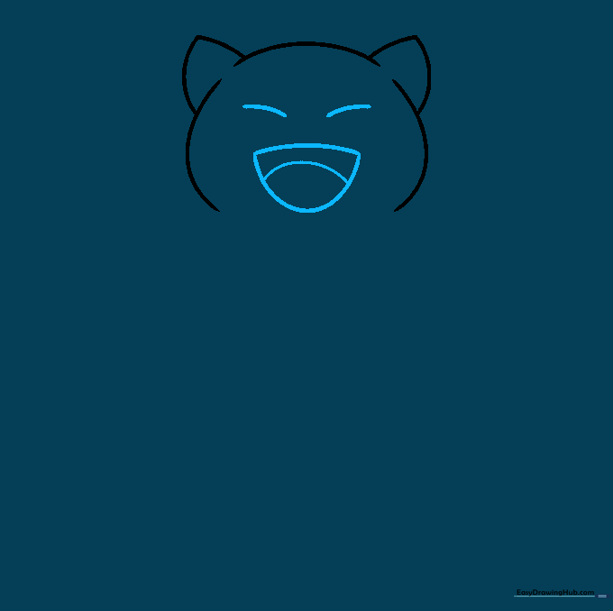 Close-up of Snorlax's face with closed eyes and a small open mouth.