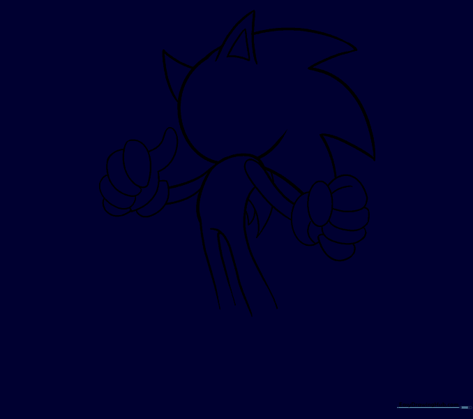 Finished hand details with all guide lines erased.