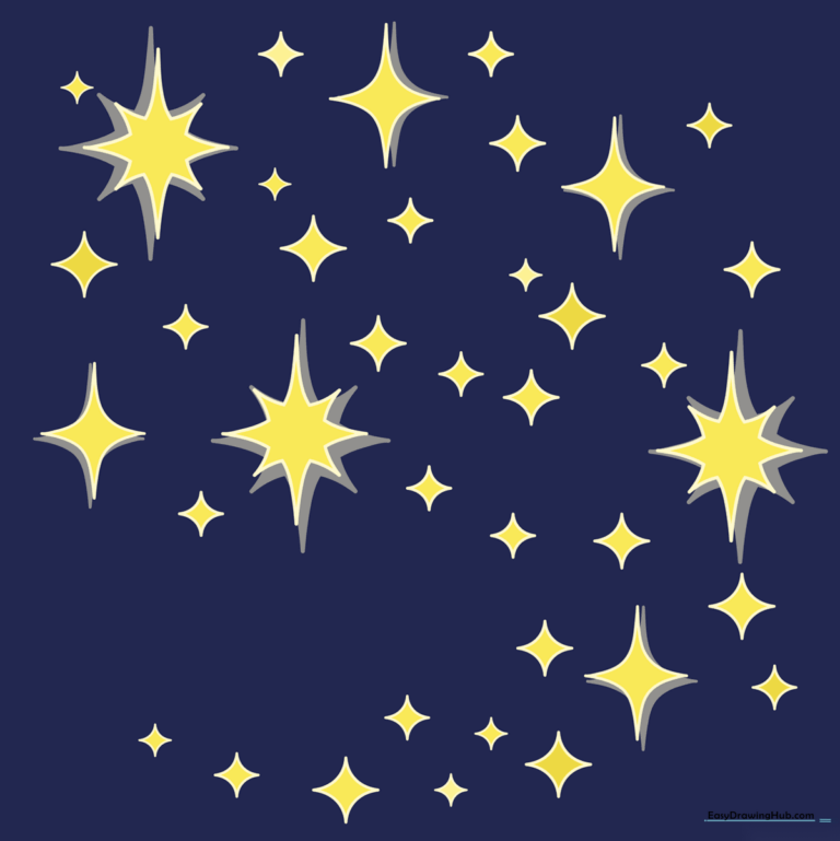 A vibrant, finished illustration of magical sparkles, perfect for inspiring young artists.