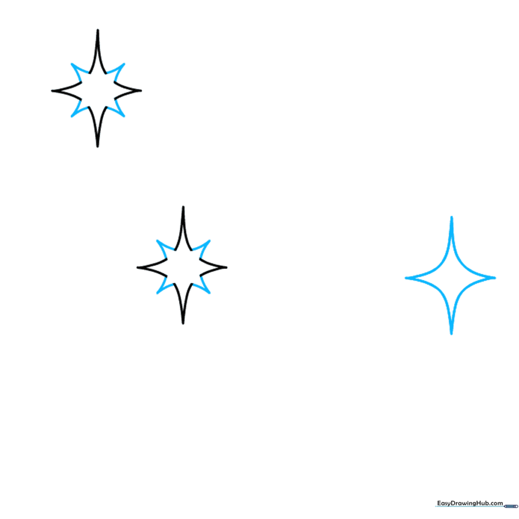 A diamond shape with V-shaped notches added to the sides to create an eight-pointed star effect.
