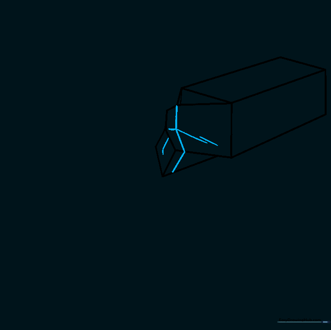 Adding contour lines to the carton to define the cardboard folds.