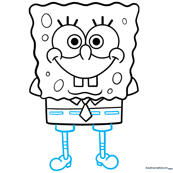 Adding the belt, legs, socks, and shoes to the character.