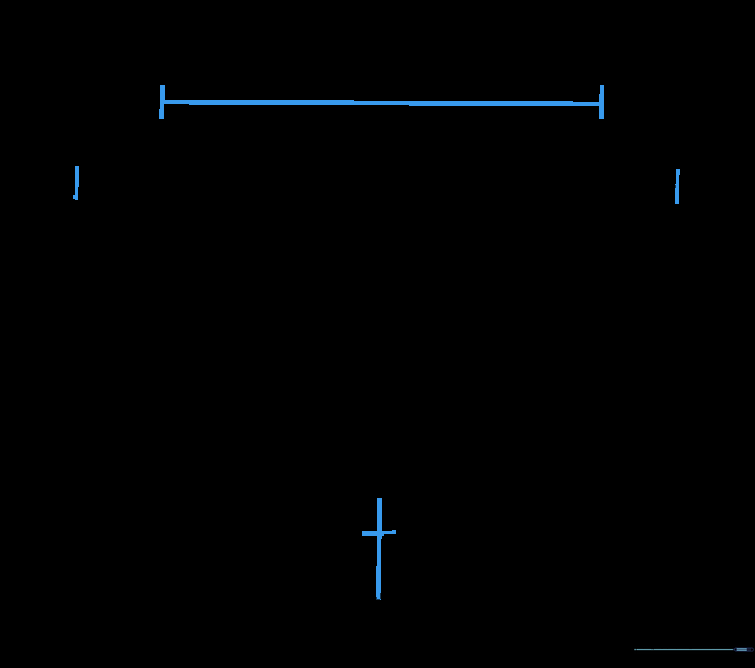 Grid-like guide lines drawn inside the shield shape to assist with proportions.