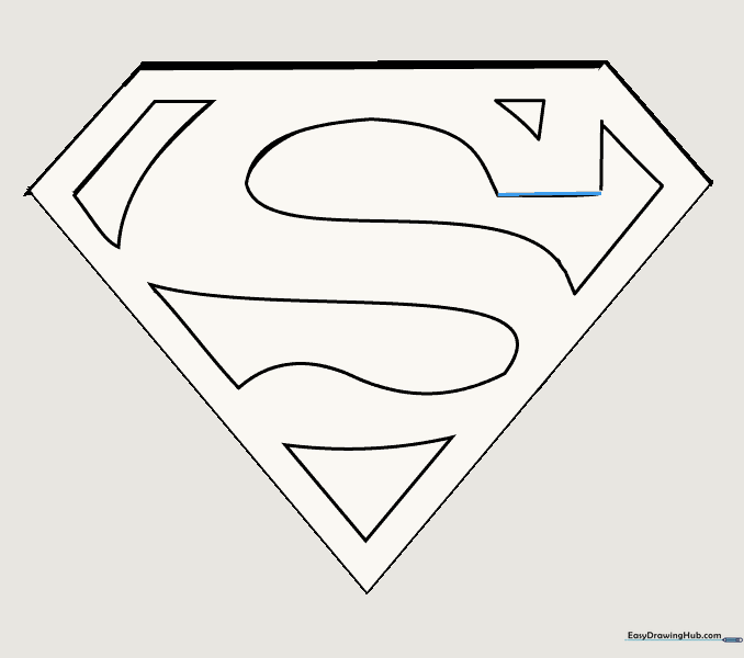 Final touch-ups to the shield outline.