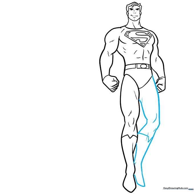 Completing the second leg and boot to finish the lower body.