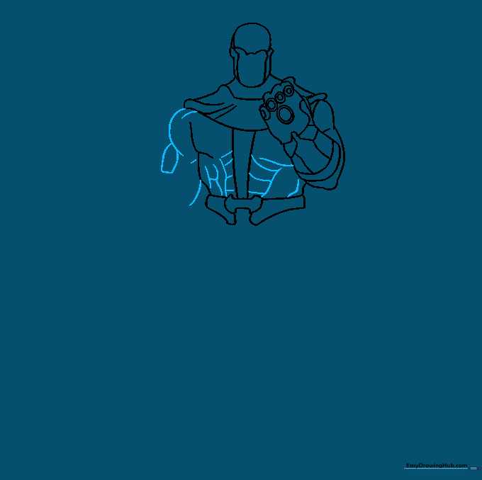 Adding muscular definition to the chest and arm areas.