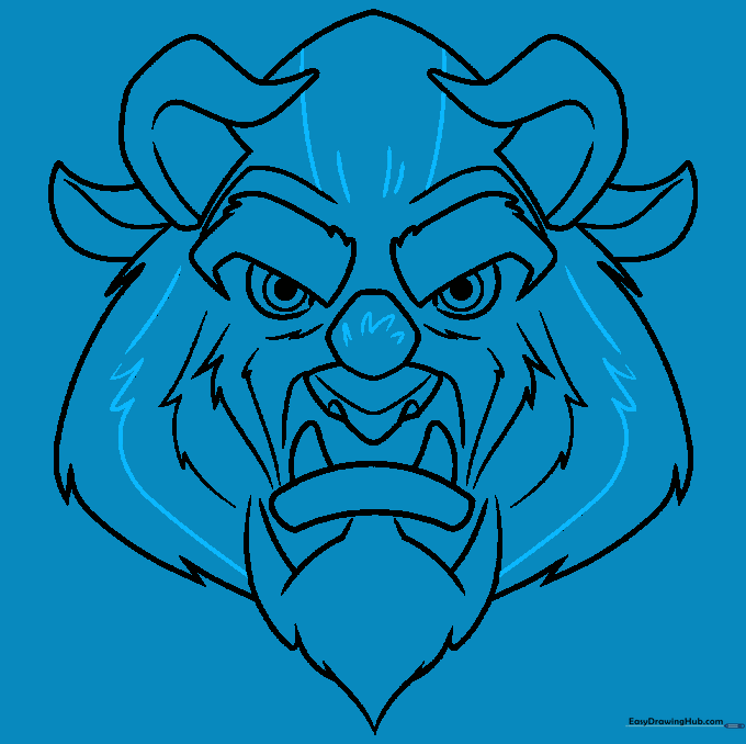 Adding final fur texture and tufts to complete the character's appearance.