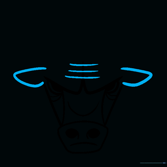 Adding the ears on the sides of the head and detail lines on the forehead.