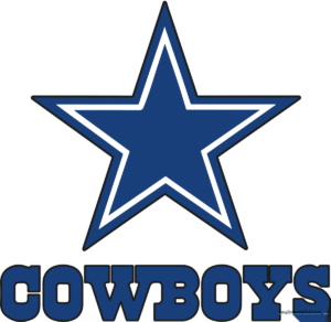 A vibrant, finished illustration of the Dallas Cowboys logo.