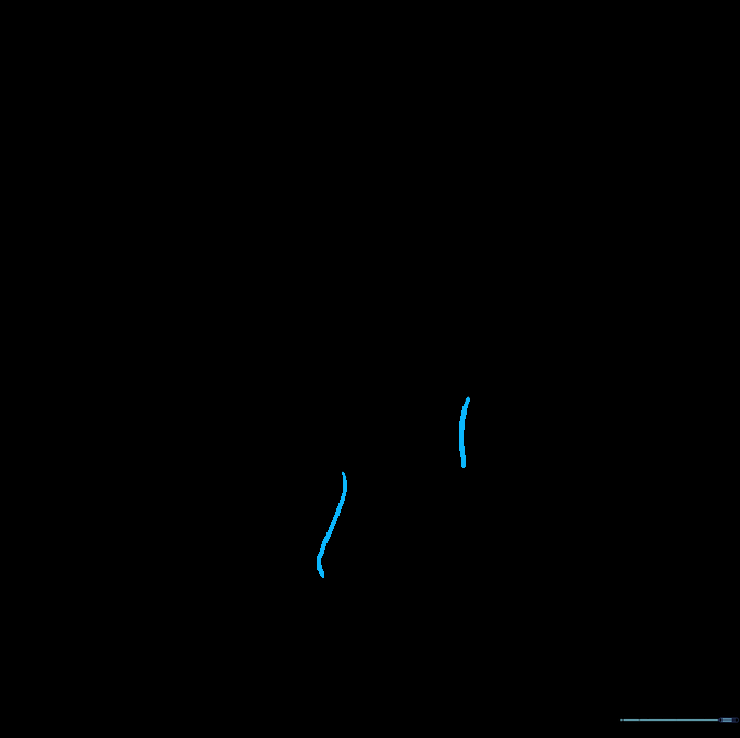Drawing the torso lines extending downward from the arms.