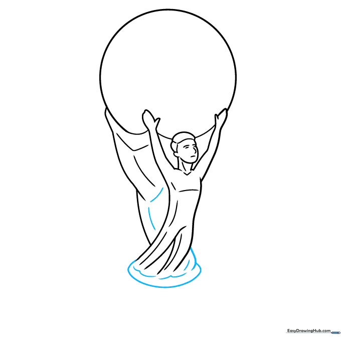 Adding depth and volume to the trophy base with additional curves.