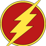 A high-quality, vibrant illustration of the Flash logo, showcasing the final colored design.