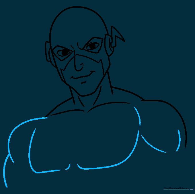Adding definition to the biceps and chest muscles.