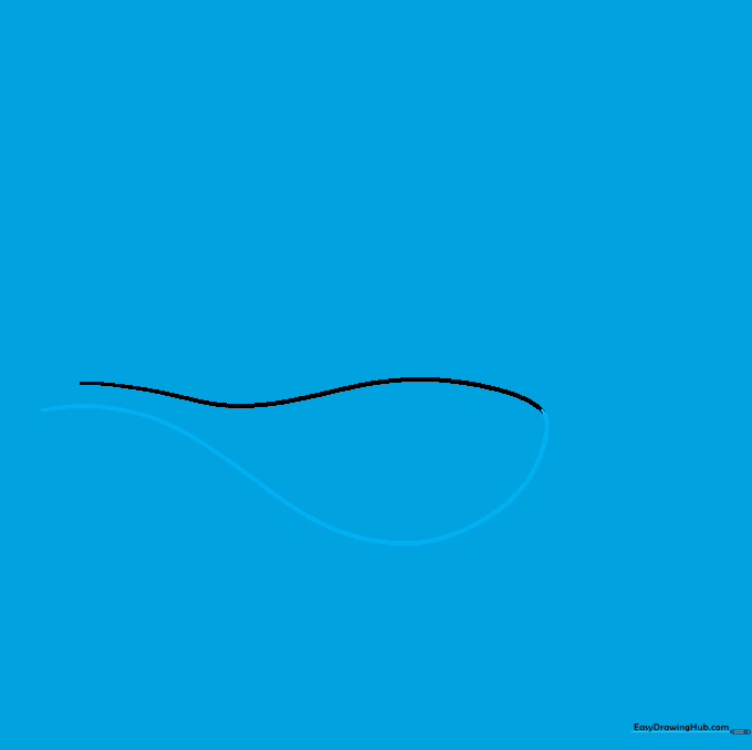 The outline of the lamp body completed with a spoon-like shape.