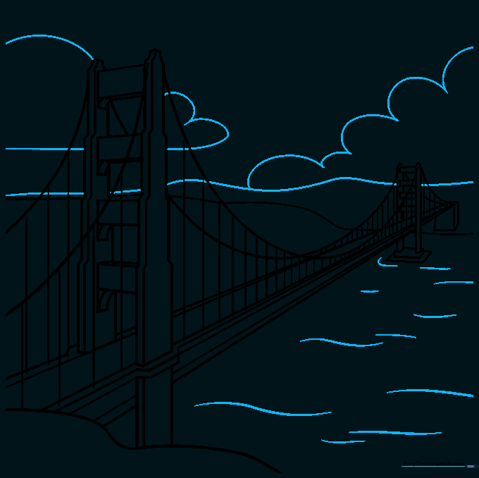 Adding background elements like mountains, clouds, and water to complete the landscape.