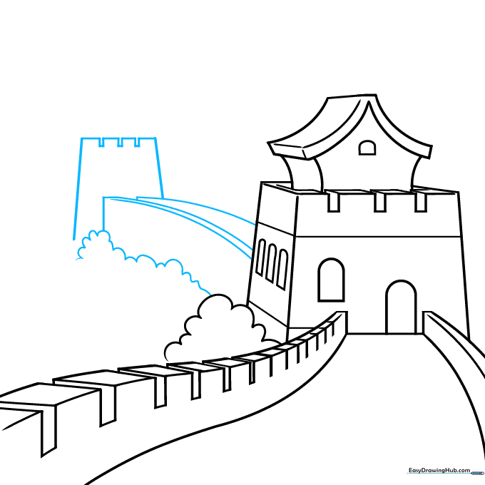 Adding a second, smaller tower in the background to show distance.