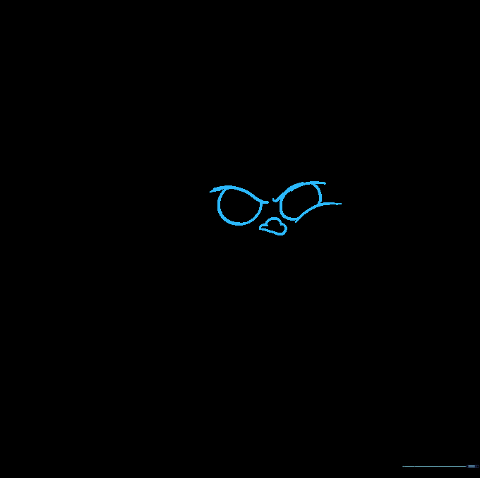 The Grinch's face now includes expressive eyebrows, circular eyes, and a small nose.