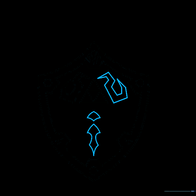Adding the Loftwing bird emblem details to the shield surface.