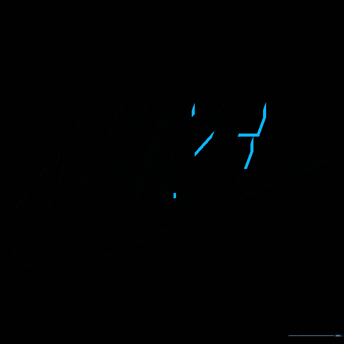 Refining the 3D depth lines on letters K and E