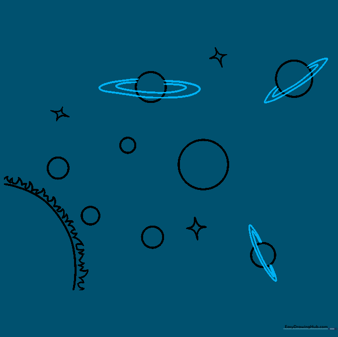 Adding elliptical rings to Saturn, Uranus, and Neptune.